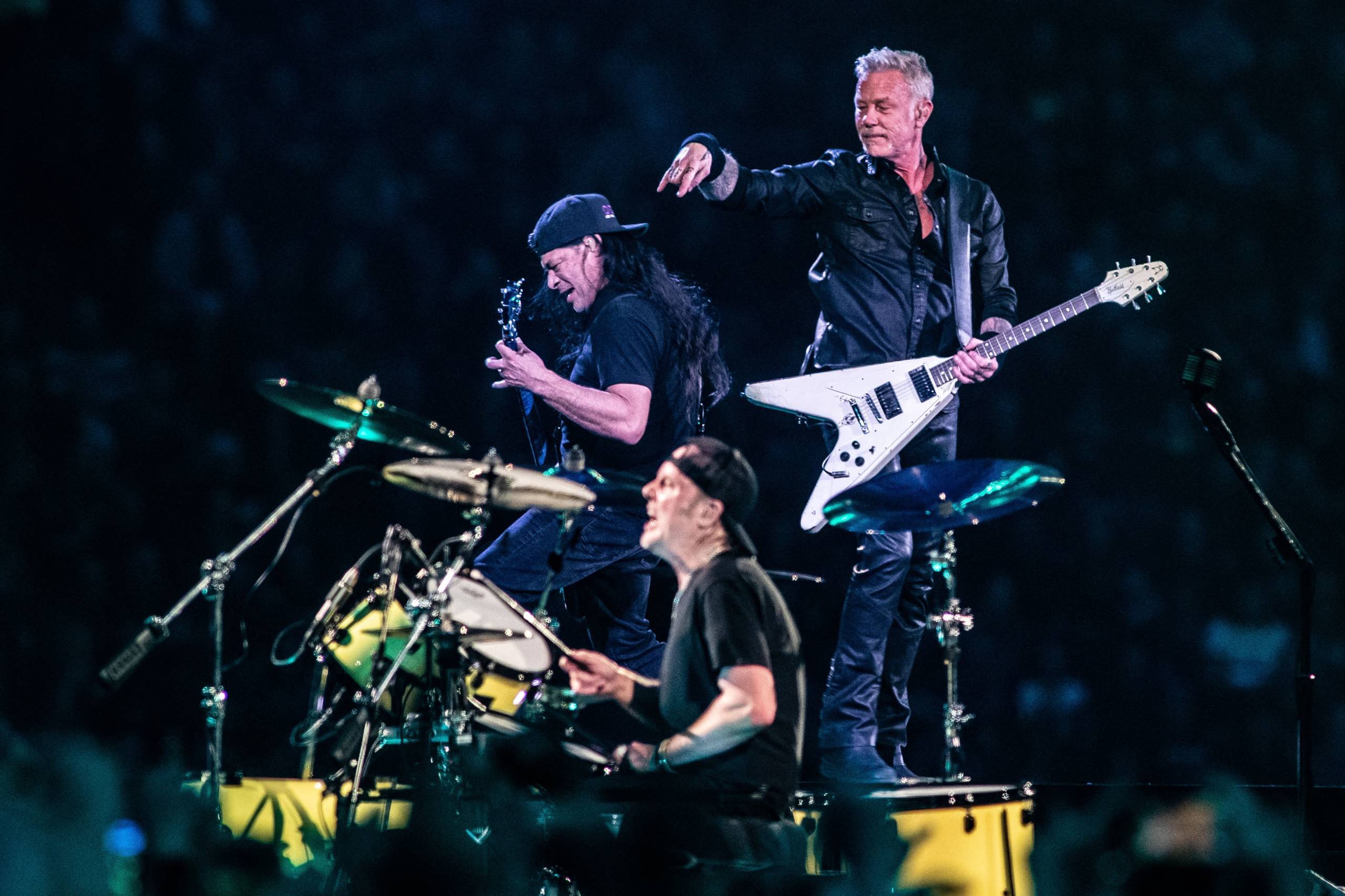 Metallica steht auf der Bühne