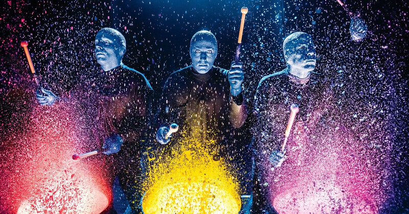 Blue Man Group am Anfang seiner Karriere
